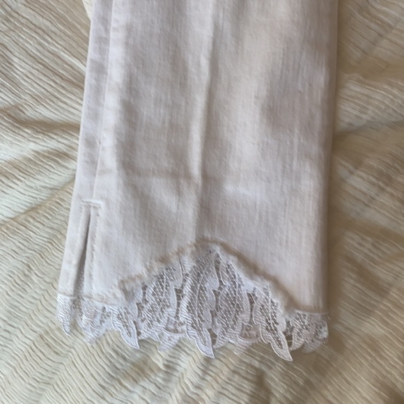 New J Brand Selena Mid Rise Crop lace white Jeans - Picture 10 of 10
